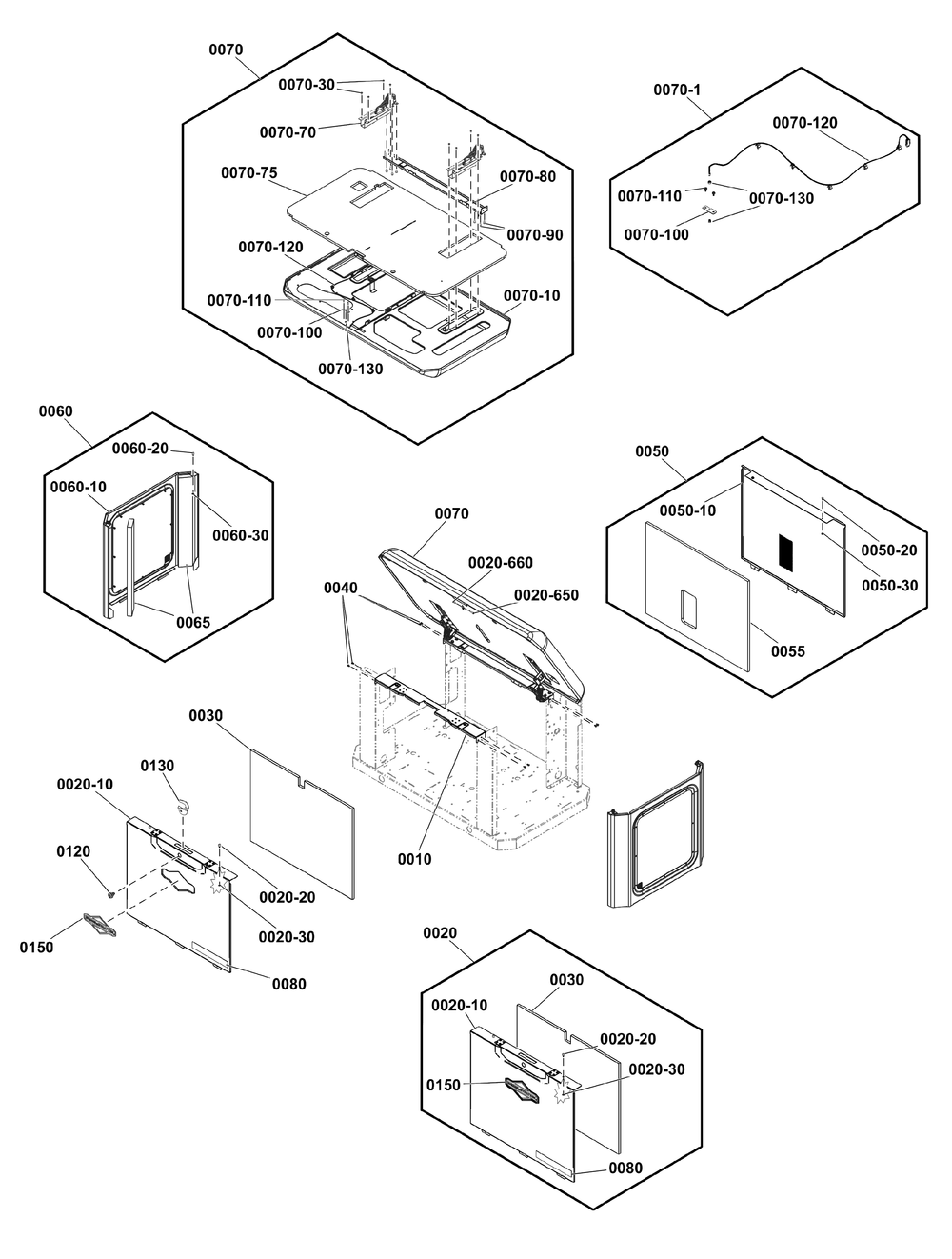 Enclosure Group Diagram and Parts List for 040658-00  Briggs and Stratton Generator